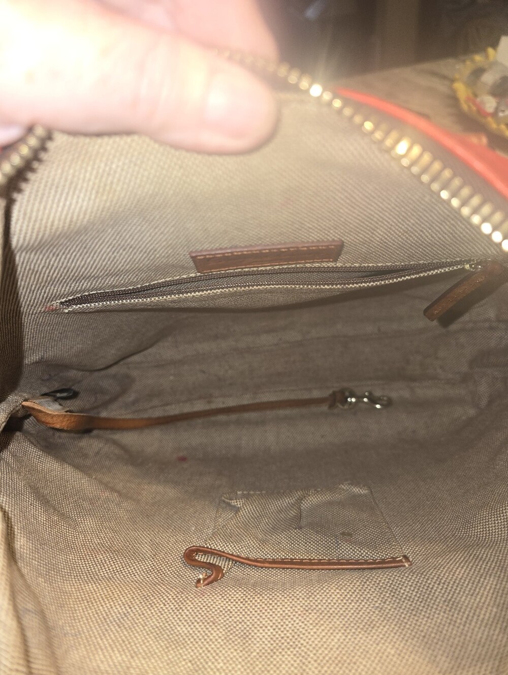 Dooney & Bourke Orange Dillon Shoulder Bag - Picture 4 of 9
